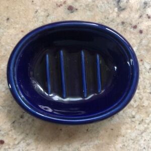 Pretty Blue cobalt soap dish